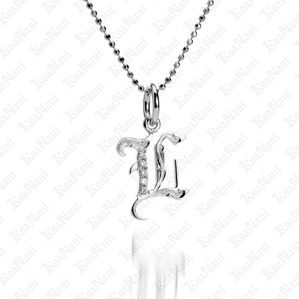 Type Letter L Pendant Necklace | Mimi So